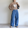 【WEB限定】〈洗濯機可能〉2タック カーブ デニム パンツ