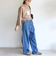 〈洗濯機可能〉2タック カーブ デニム パンツ