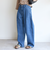 〈洗濯機可能〉2タック カーブ デニム パンツ