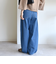 〈洗濯機可能〉2タック カーブ デニム パンツ