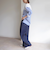 【WEB限定】〈洗濯機可能〉2タック カーブ デニム パンツ