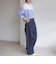 【WEB限定】〈洗濯機可能〉2タック カーブ デニム パンツ