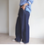〈洗濯機可能〉2タック カーブ デニム パンツ