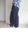 〈洗濯機可能〉2タック カーブ デニム パンツ