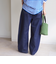 〈洗濯機可能〉2タック カーブ デニム パンツ