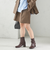 《予約》〈手洗い可能〉ウォッシャブル ウール チェック ハーフ パンツ