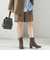 《予約》〈手洗い可能〉ウォッシャブル ウール チェック ハーフ パンツ