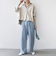 〈手洗い可能〉ポリエステル スエード 裾 ドロスト シャツ 羽織