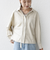 〈手洗い可能〉ポリエステル スエード 裾 ドロスト シャツ 羽織