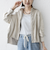〈手洗い可能〉ポリエステル スエード 裾 ドロスト シャツ 羽織