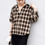 【WEB限定】〈洗濯機可能〉オンブレチェック ギャザー シャツ 羽織