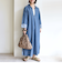 《予約》【WEB限定】〈洗濯機可能〉スキッパー デニム ワンピース