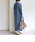 《予約》【WEB限定】〈洗濯機可能〉スキッパー デニム ワンピース