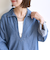 《予約》【WEB限定】〈洗濯機可能〉スキッパー デニム ワンピース