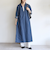 《予約》【WEB限定】〈洗濯機可能〉スキッパー デニム ワンピース