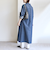 《予約》【WEB限定】〈洗濯機可能〉スキッパー デニム ワンピース
