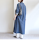 《予約》【WEB限定】〈洗濯機可能〉スキッパー デニム ワンピース