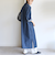 《予約》【WEB限定】〈洗濯機可能〉スキッパー デニム ワンピース