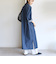 《予約》【WEB限定】〈洗濯機可能〉スキッパー デニム ワンピース