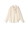 〈手洗い可能〉シアー リボン タイ ブラウス