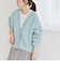 《予約》quaranciel:〈手洗い可能〉レース ドルマン Vネック カーディガン
