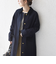 《予約》SHIPS any: ステンカラー Aライン ロング コート
