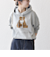 《予約》【SHIPS any別注】THE KNiTS:〈洗濯機可能〉ロゴプリント フーディー パーカー
