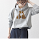 《予約》【SHIPS any別注】THE KNiTS:〈洗濯機可能〉ロゴプリント フーディー パーカー