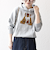 《予約》【SHIPS any別注】THE KNiTS:〈洗濯機可能〉ロゴプリント フーディー パーカー