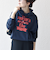《予約》【SHIPS any別注】THE KNiTS:〈洗濯機可能〉ロゴプリント フーディー パーカー