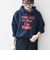 《一部追加予約》【SHIPS any別注】THE KNiTS:〈洗濯機可能〉ロゴプリント フーディー パーカー