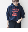 《一部追加予約》【SHIPS any別注】THE KNiTS:〈洗濯機可能〉ロゴプリント フーディー パーカー