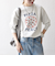 《予約》【SHIPS any別注】THE KNiTS:〈洗濯機可能〉ロゴ プリント スウェット