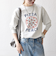 《予約》【SHIPS any別注】THE KNiTS:〈洗濯機可能〉ロゴ プリント スウェット