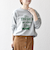 《予約》【SHIPS any別注】THE KNiTS:〈洗濯機可能〉ロゴ プリント スウェット