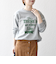 《予約》【SHIPS any別注】THE KNiTS:〈洗濯機可能〉ロゴ プリント スウェット