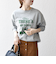 《予約》【SHIPS any別注】THE KNiTS:〈洗濯機可能〉ロゴ プリント スウェット