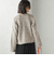 《予約》〈手洗い可能〉ミックス ヤーン ニット ジャケット