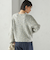 〈手洗い可能〉ミックス ヤーン ニット ジャケット