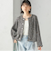 《予約》〈手洗い可能〉ミックス ヤーン ニット ジャケット