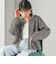 《予約》〈手洗い可能〉ミックス ヤーン ニット ジャケット