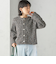 《予約》〈手洗い可能〉ミックス ヤーン ニット ジャケット