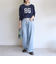 【WEB限定】〈洗濯機可能〉レース ナンバリング リンガー TEE