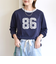 【WEB限定】〈洗濯機可能〉レース ナンバリング リンガー TEE