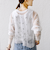 〈手洗い可能〉フラワー 刺繍 2WAY カーディガン
