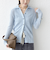 【WEB限定】〈手洗い可能〉ランダムブルーゼ シャツ カーディガン