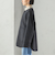 セミ 梳毛 配色 リバーシブル ノーカラー ショート コート