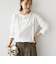 ワイド クルーネック コットン ロング スリーブ TEE