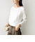ワイド クルーネック コットン ロング スリーブ TEE