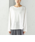 ワイド クルーネック コットン ロング スリーブ TEE